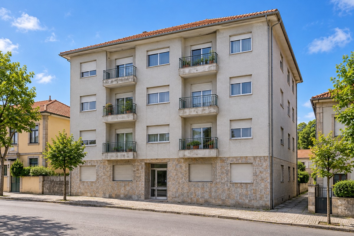 Ground-floor two-bedroom with a terrace · Exterior · Home illustration