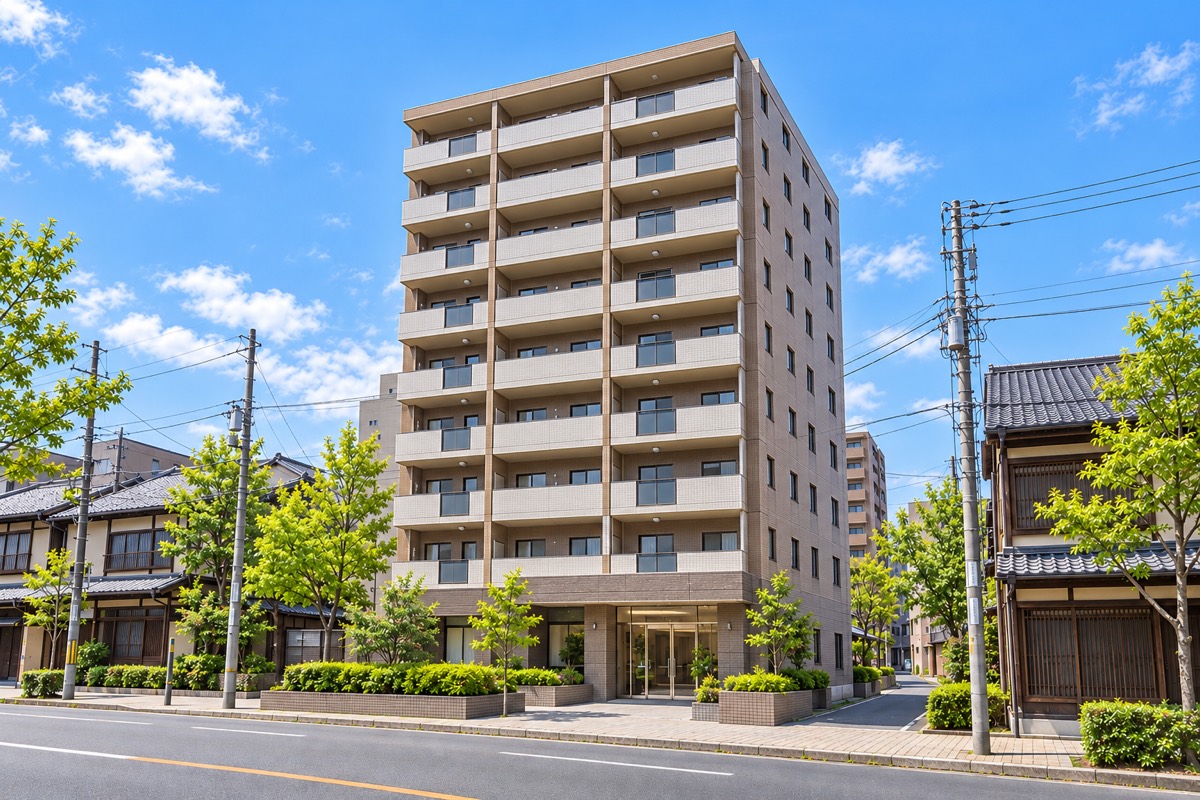 Renovated 1990s two-bedroom condo · Exterior · Home illustration
